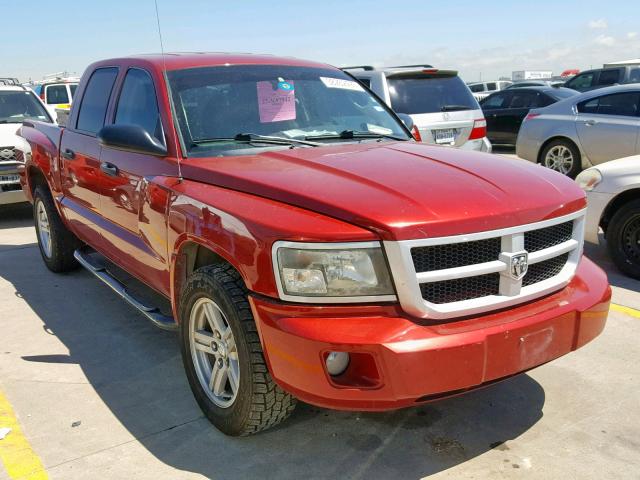 1D7CE3GK2AS208304 - 2010 DODGE DAKOTA SXT RED photo 1