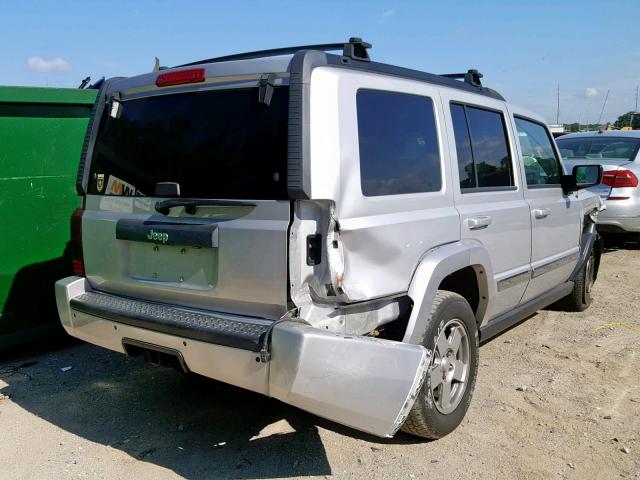 1J4RG4GK1AC115606 - 2010 JEEP COMMANDER SILVER photo 4