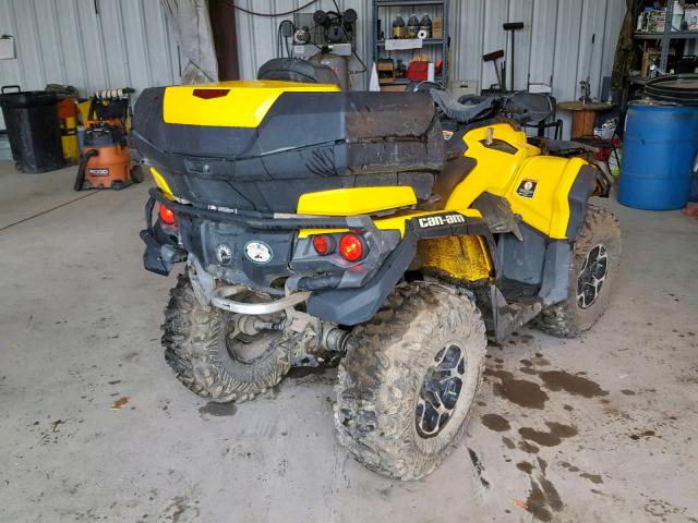 3JBLPAN26FJ001821 - 2015 CAN-AM OUTLANDER YELLOW photo 4