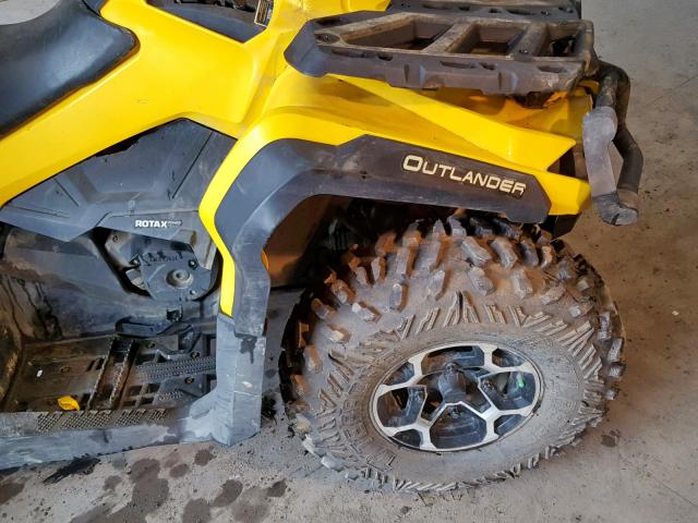 3JBLPAN26FJ001821 - 2015 CAN-AM OUTLANDER YELLOW photo 9