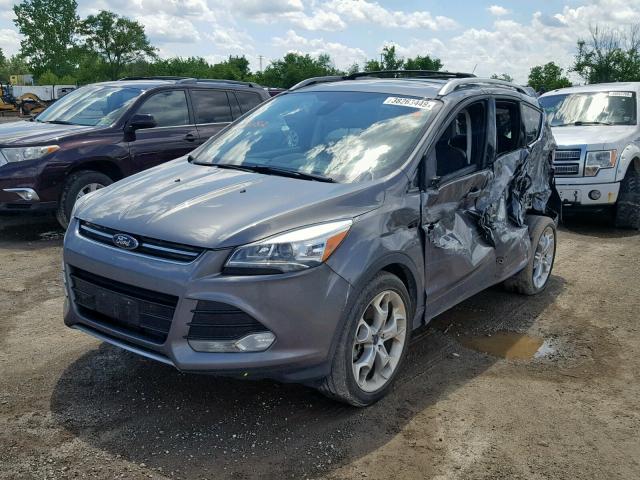 1FMCU0J9XDUA98382 - 2013 FORD ESCAPE TIT GRAY photo 2