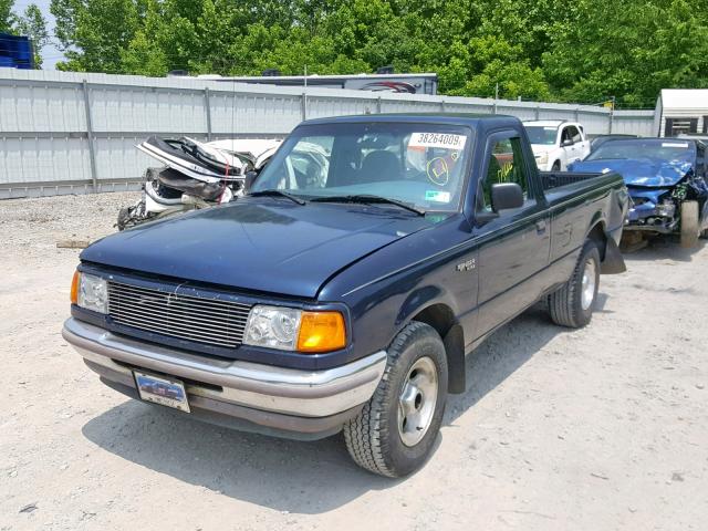 1FTCR10X3SUA85370 - 1995 FORD RANGER BLUE photo 2