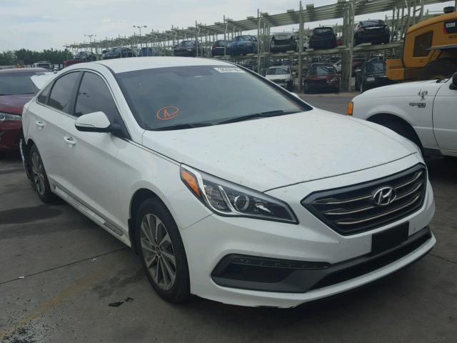 5NPE34AF5HH542328 - 2017 HYUNDAI SONATA SPO WHITE photo 1