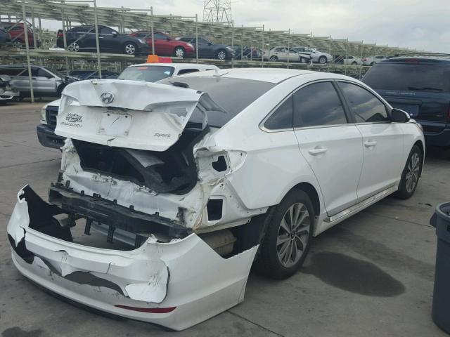 5NPE34AF5HH542328 - 2017 HYUNDAI SONATA SPO WHITE photo 4