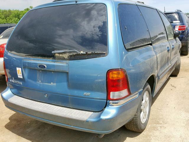 2FMZA52451BA11461 - 2001 FORD WINDSTAR BLUE photo 4