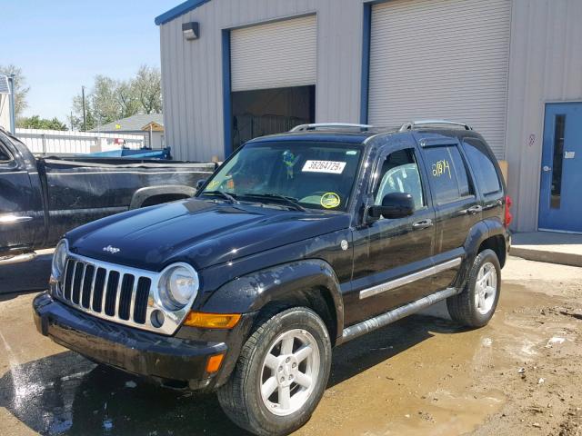 1J4GL58K66W238508 - 2006 JEEP LIBERTY LI BLACK photo 2