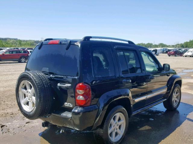 1J4GL58K66W238508 - 2006 JEEP LIBERTY LI BLACK photo 4