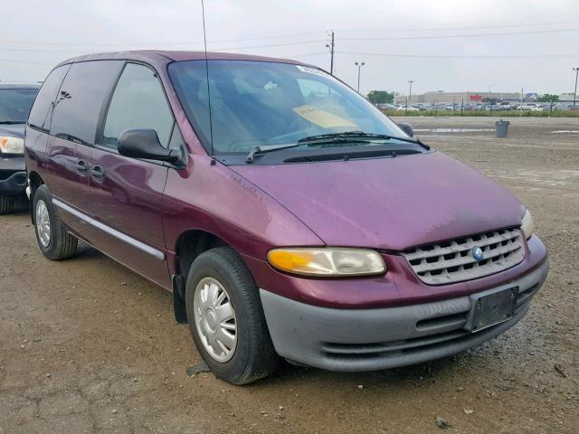 2P4GP25G2XR371989 - 1999 PLYMOUTH VOYAGER MAROON photo 1