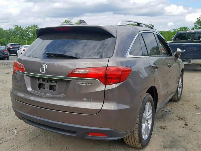 5J8TB4H51DL012341 - 2013 ACURA RDX TECHNO TAN photo 4