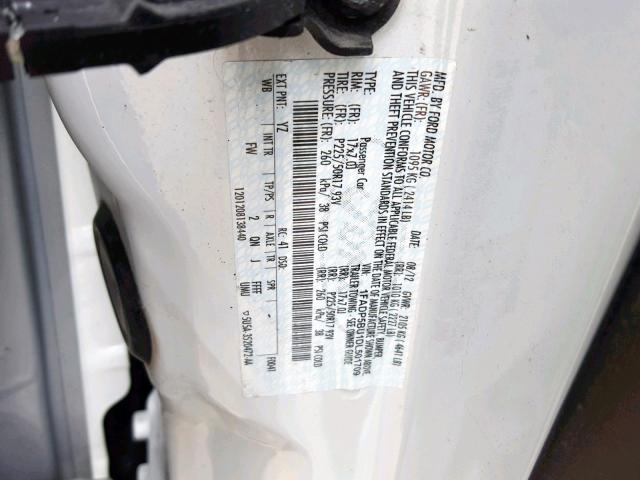 1FADP5BU1DL501709 - 2013 FORD C-MAX SEL WHITE photo 10