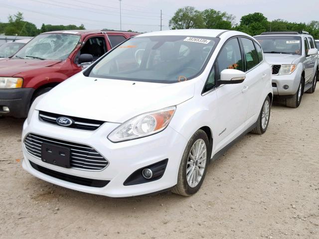 1FADP5BU1DL501709 - 2013 FORD C-MAX SEL WHITE photo 2