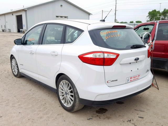 1FADP5BU1DL501709 - 2013 FORD C-MAX SEL WHITE photo 3