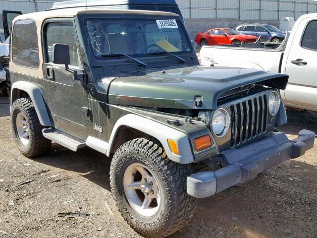 1J4FY29P7WP798831 - 1998 JEEP WRANGLER / GREEN photo 1