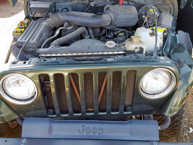 1J4FY29P7WP798831 - 1998 JEEP WRANGLER / GREEN photo 7