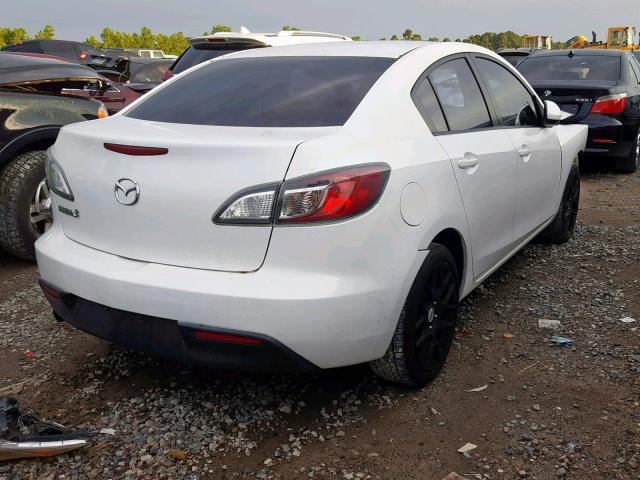 JM1BL1SF7A1160833 - 2010 MAZDA 3 I WHITE photo 4