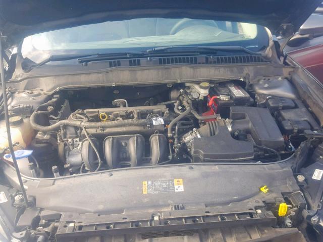 3FA6P0G79ER252481 - 2014 FORD FUSION S GRAY photo 7