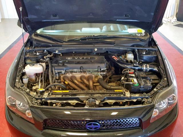 JTKDE3B72A0317268 - 2010 TOYOTA SCION TC BLACK photo 7