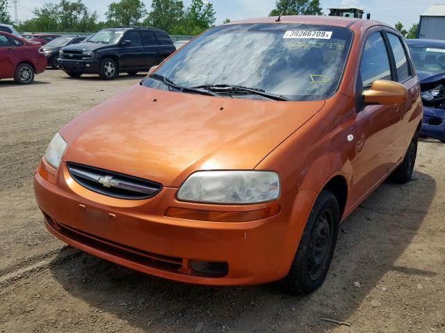 KL1TD66686B669590 - 2006 CHEVROLET AVEO BASE ნარინჯისფერი ფოტო 2