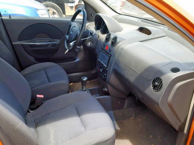 KL1TD66686B669590 - 2006 CHEVROLET AVEO BASE ნარინჯისფერი ფოტო 5