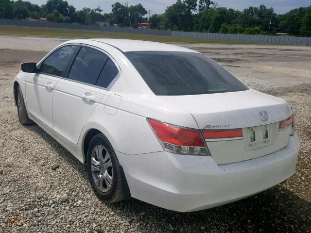 1HGCP2F49BA052109 - 2011 HONDA ACCORD LXP WHITE photo 3