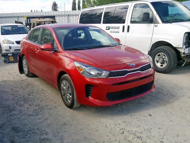 3KPA24AB0KE157348 - 2019 KIA RIO S RED photo 1