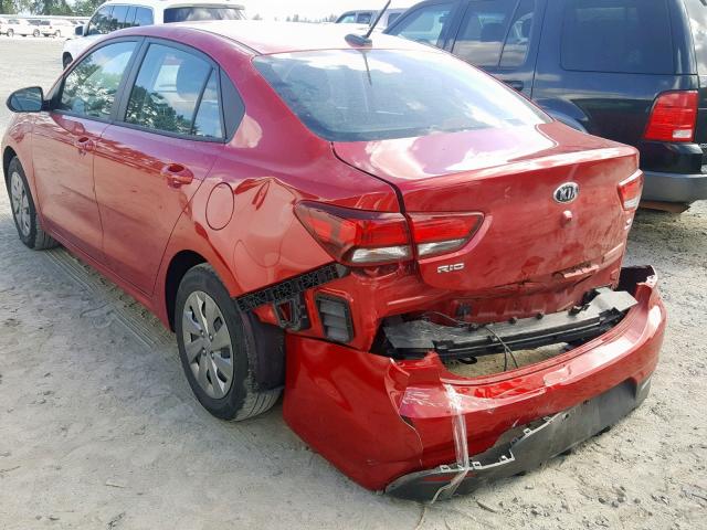 3KPA24AB0KE157348 - 2019 KIA RIO S RED photo 3