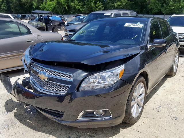 1G11H5SA3DF166895 - 2013 CHEVROLET MALIBU LTZ შავი ფოტო 2