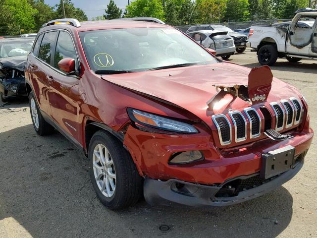 1C4PJMCB0GW164355 - 2016 JEEP CHEROKEE L RED photo 1