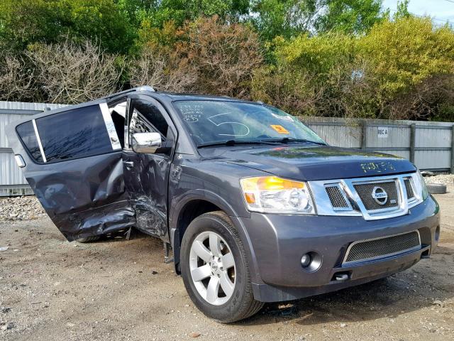 5N1BA0ND2CN621339 - 2012 NISSAN ARMADA SV GRAY photo 1