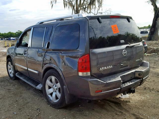 5N1BA0ND2CN621339 - 2012 NISSAN ARMADA SV GRAY photo 3