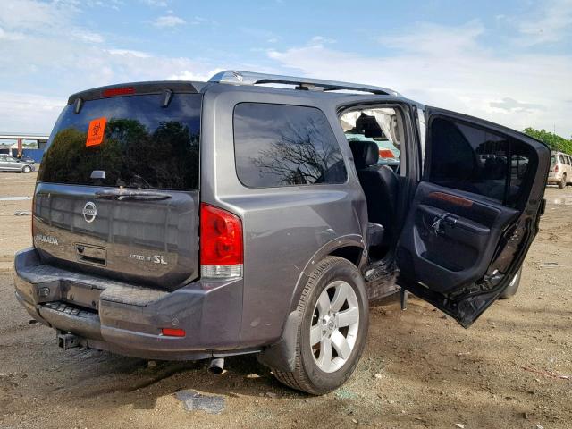 5N1BA0ND2CN621339 - 2012 NISSAN ARMADA SV GRAY photo 4