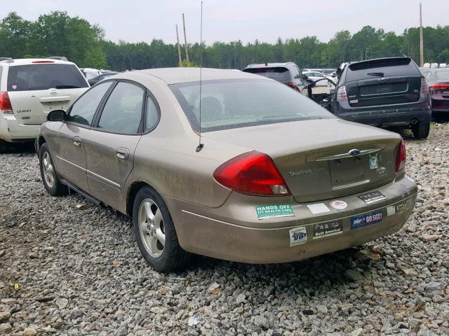 1FAFP55203A166617 - 2003 FORD TAURUS SES GOLD photo 3