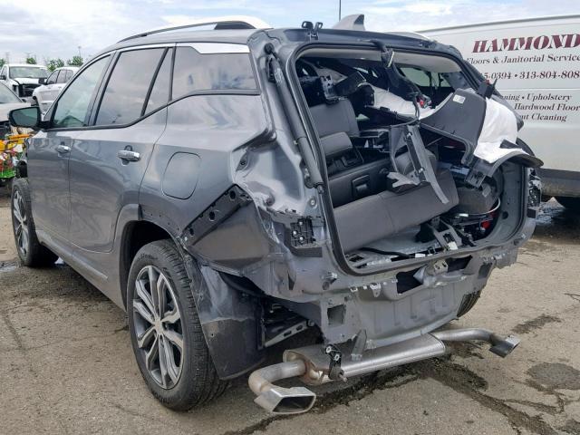 3GKALXEX5KL265114 - 2019 GMC TERRAIN DE GRAY photo 3