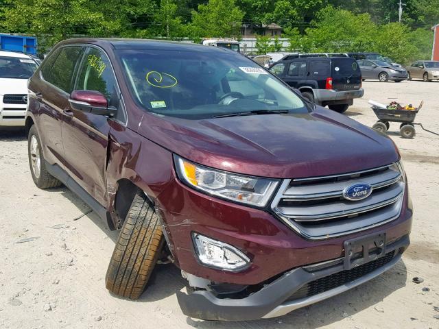 2FMPK4J92JBB55240 - 2018 FORD EDGE SEL RED photo 1