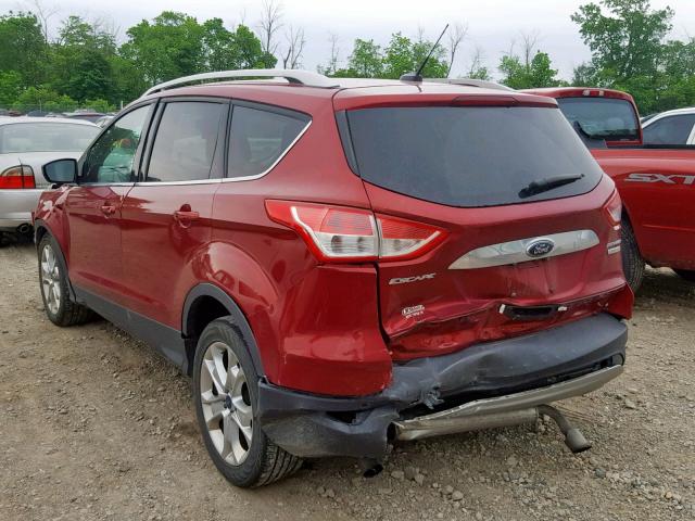 1FMCU0J92EUC06754 - 2014 FORD ESCAPE TIT RED photo 3