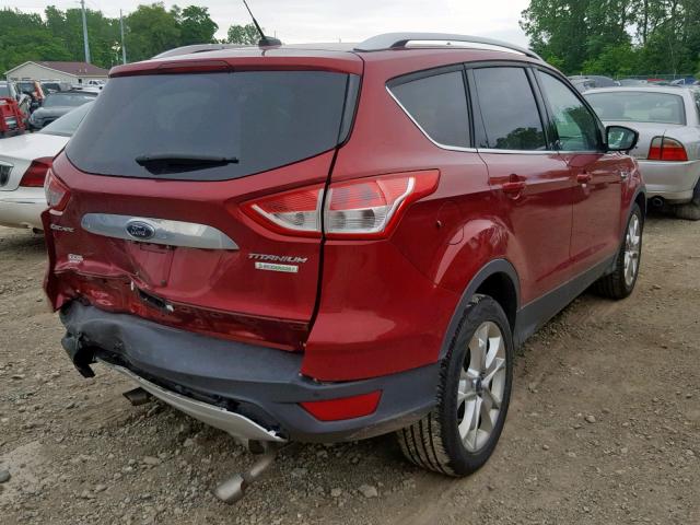 1FMCU0J92EUC06754 - 2014 FORD ESCAPE TIT RED photo 4