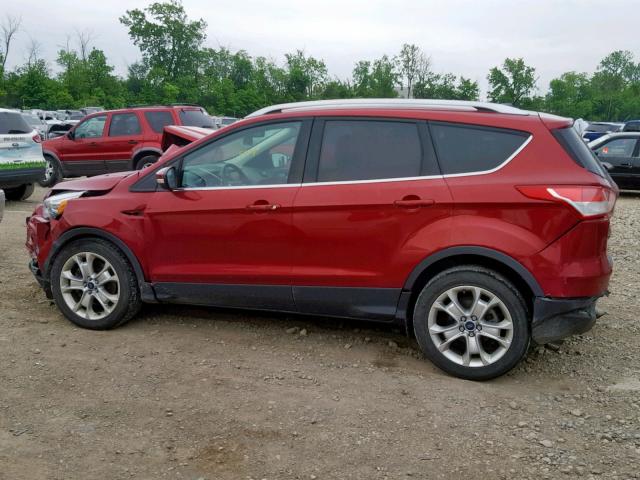 1FMCU0J92EUC06754 - 2014 FORD ESCAPE TIT RED photo 9