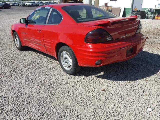 1G2NE12T5XM873187 - 1999 PONTIAC GRAND AM S წითელი ფოტო 3