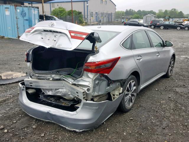 4T1BK1EB8GU194858 - 2016 TOYOTA AVALON XLE SILVER photo 4