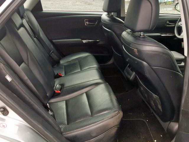 4T1BK1EB8GU194858 - 2016 TOYOTA AVALON XLE SILVER photo 6