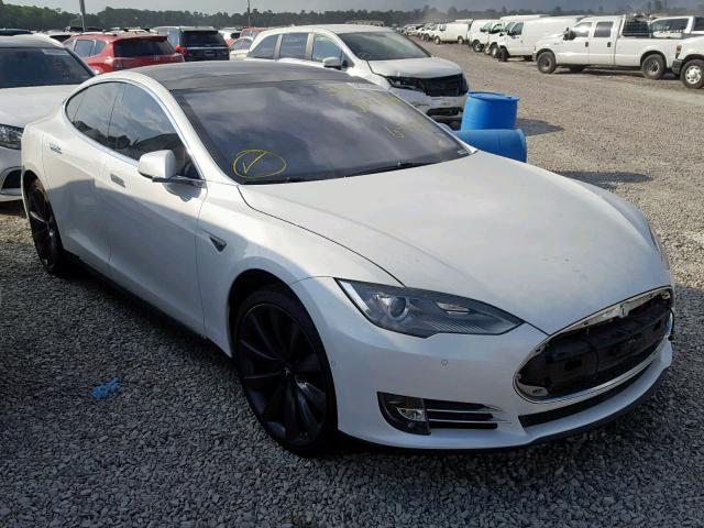 5YJSA1E10FF106505 - 2015 TESLA MODEL S أبيض صورة 1