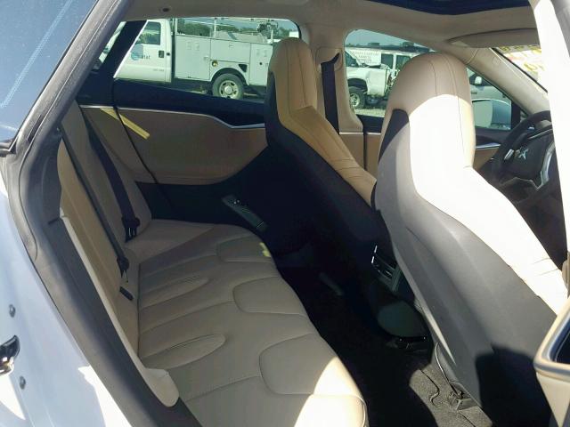 5YJSA1E10FF106505 - 2015 TESLA MODEL S أبيض صورة 6