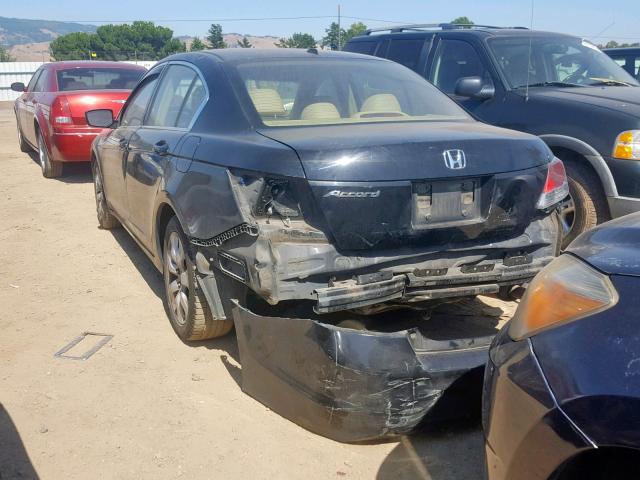 JHMCP26838C037067 - 2008 HONDA ACCORD EXL BLACK photo 3