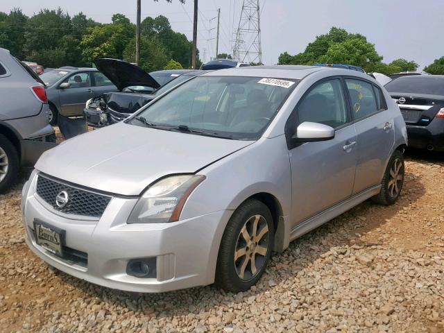 3N1AB6AP0CL688797 - 2012 NISSAN SENTRA 2.0 SILVER photo 2