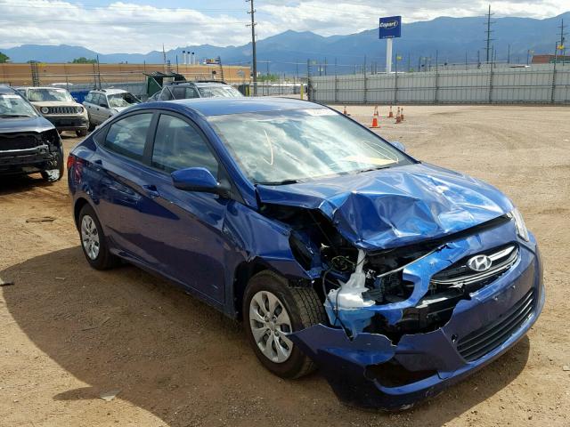 KMHCT4AE2GU954589 - 2016 HYUNDAI ACCENT SE BLUE photo 1