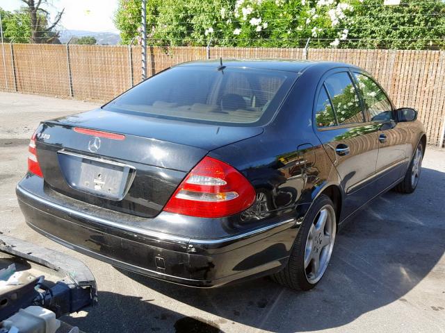 WDBUF65J94A493843 - 2004 MERCEDES-BENZ E 320 BLACK photo 4