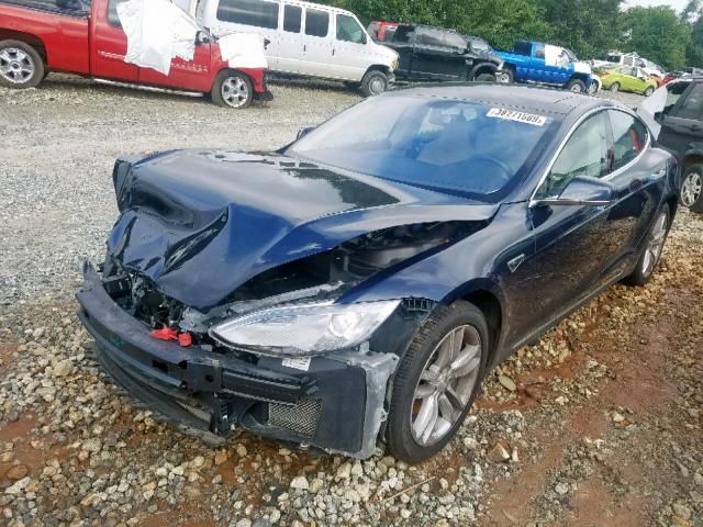5YJSA1H12EFP52347 - 2014 TESLA MODEL S Mavi foto 2