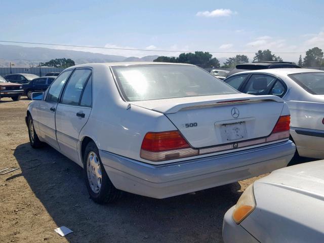 WDBGA51EXTA310012 - 1996 MERCEDES-BENZ S 500 WHITE photo 3