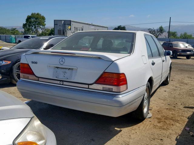 WDBGA51EXTA310012 - 1996 MERCEDES-BENZ S 500 WHITE photo 4