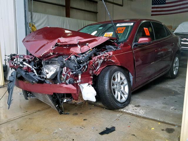 1G11C5SAXGF115302 - 2016 CHEVROLET MALIBU LIM MAROON photo 2